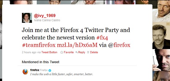 Party Twitter Firefox 4.0