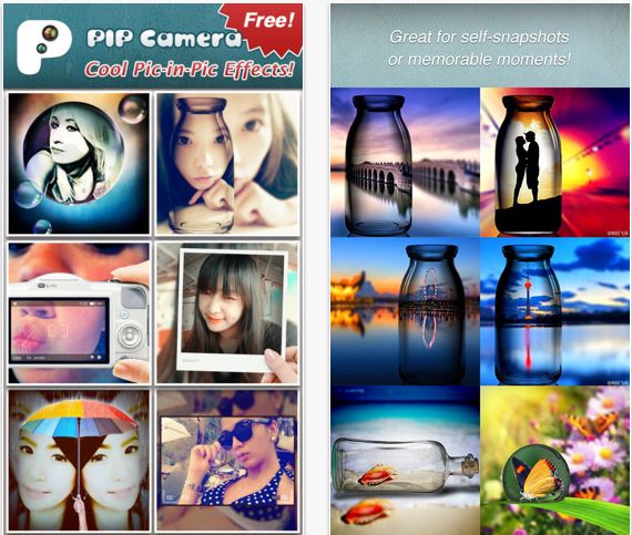 PIP Camera, Añade Efectos Originales a tus Fotos (iOS, Android)