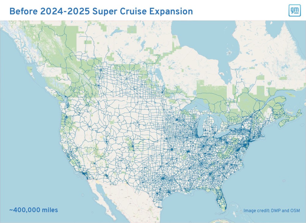 GM - Super Cruise Antes de la Expansion 2024-2025