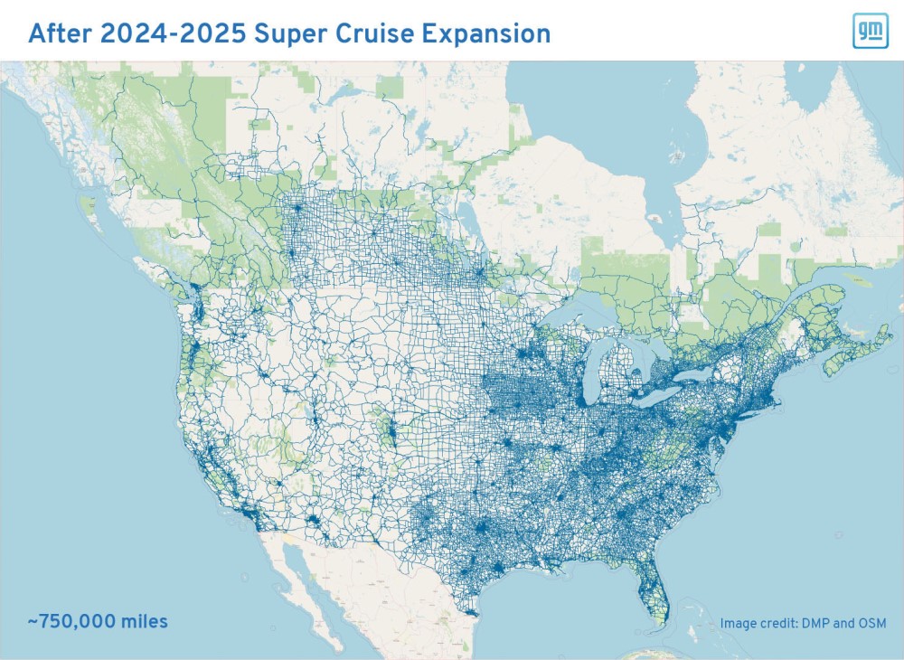 GM - Super Cruise Después de la Expansion 2024-2025