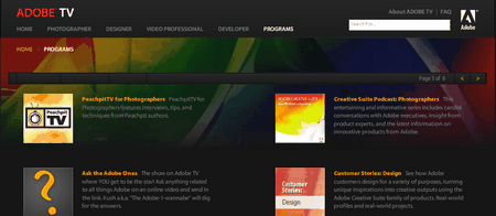 Adobe lanza un reproductor multimedia y el sitio Adobe TV. 2