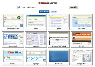 Tus sitios favoritos en una sola página con Homepage Startup. 1