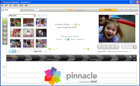 VideoSpin, editor de videos gratuito de Pinnacle. 1