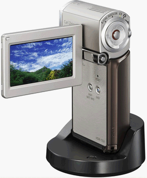 La camcorder más pequeña de 1080i, Sony HDR-TG1. 1