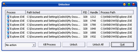 Liberar ficheros y carpetas con Unlocker. 1