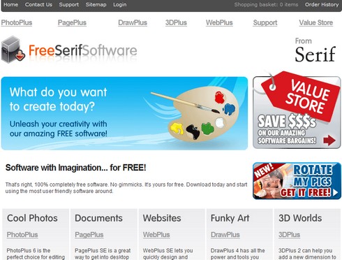 Serif Software ofrece software comercial de diseño en forma gratuita! 1