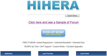 Hihera, crea un foro en forma gratuita 1