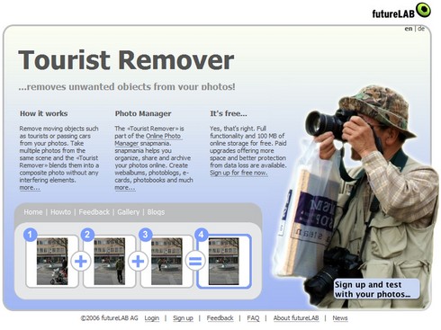 Elimina elementos de tus fotografías con Tourist Remover 1