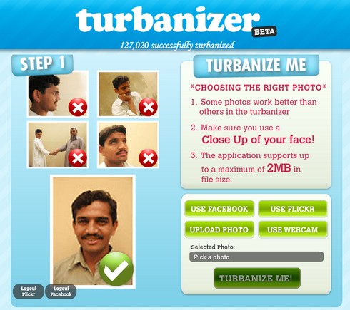 Averigua como te verías con un turbante en Turbanizer 1