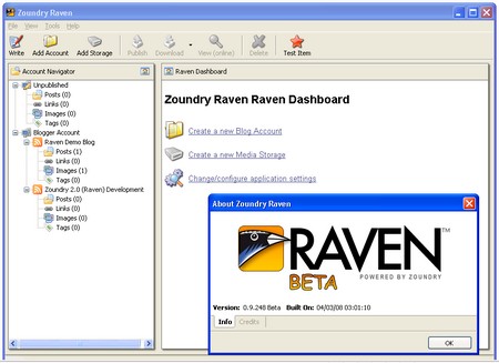 Zoundry Raven, Software portable para escribir blogs 1