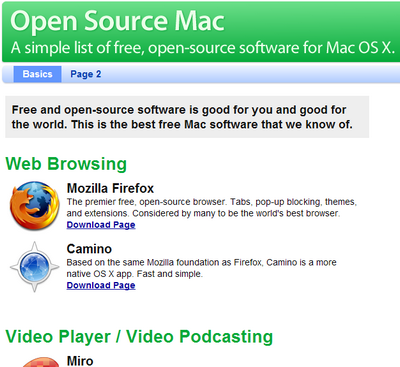 Freeware y Open Source para Mac 1