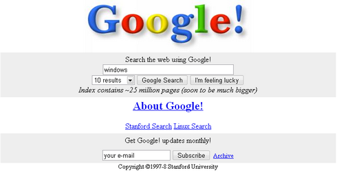 10 años de Google! 1