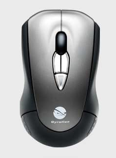 Gyration Air Mouse, raton que funciona en el aire y también apoyado en una base 1