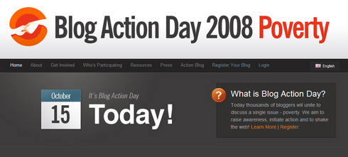 Blog Action Day, los blogs luchan en contra de la pobreza! 1