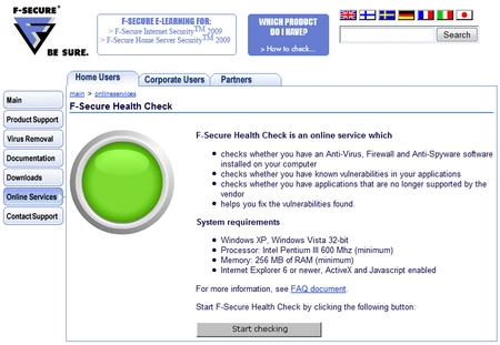 F-Secure Health Check