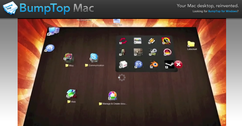 BumpTop para Mac 1