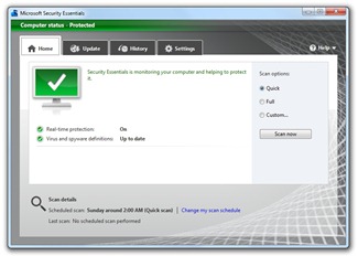 Microsoft Security Essentials, nueva versión en Beta 1