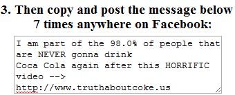 CUIDADO con el timo del vídeo "la verdad sobre Coca Cola" en Facebook 5