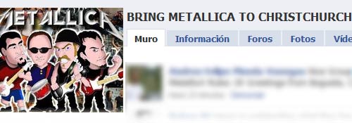 Un perfil en Facebook logra llevar a Metallica a una ciudad de Nueva Zelanda 1