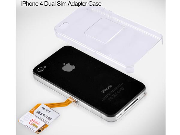 Adaptador para poder usar dos tarjetas SIM en un iPhone 4. 1