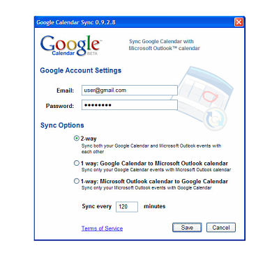 Google Calendar Sync Ahora Soporta Outlook 2010. 1