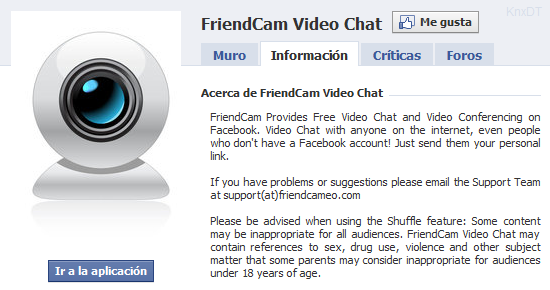 FriendCam: Realiza videollamadas en Facebook. 1