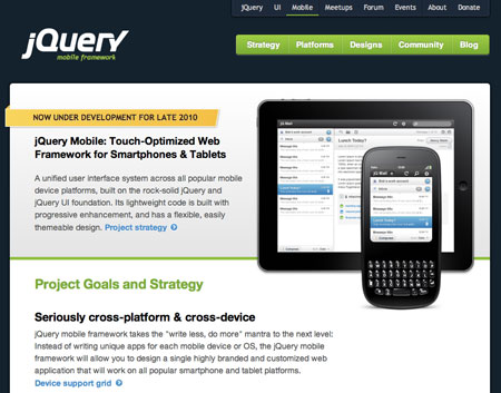 JQuery para entorno de teléfonos móviles 1