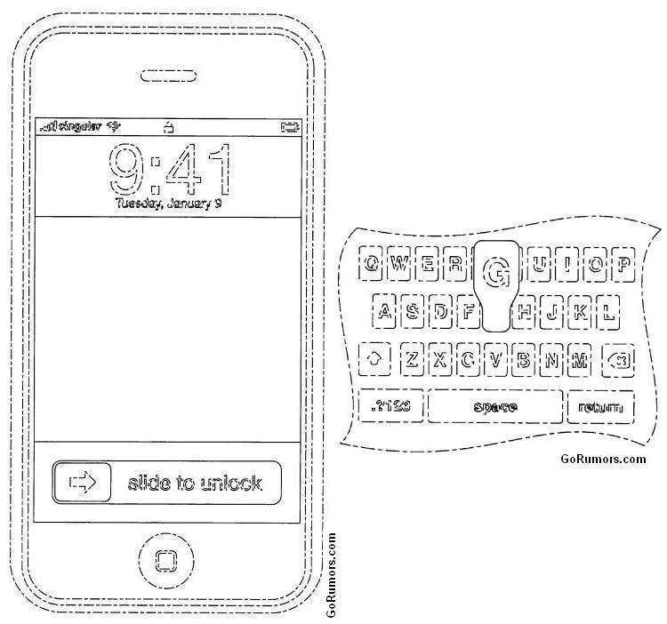 Apple patenta el Slide y el popup de sus teclas. 1