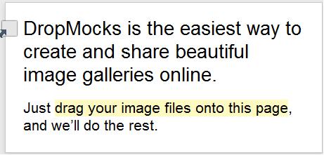 Dropmocks: Crea una galeria de imágenes en HTML5 arrastrando y soltando. 1