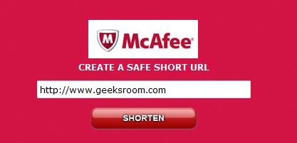 mcaf.ee: El acortador de URL de McAfee. 1