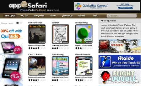 AppSafari, directorio de aplicaciones para Iphone, Ipod y Ipad 1
