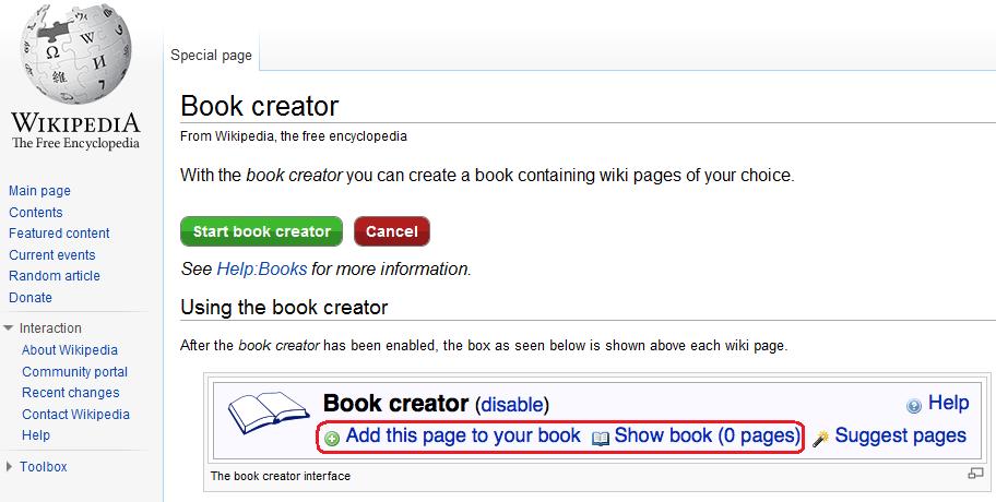 BookCreator: Servicio web para crear tus libros de Wikipedia. 1