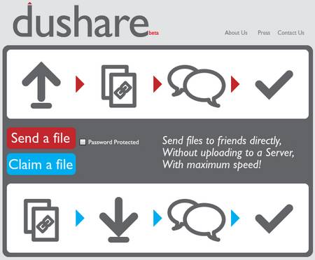 Dushare, servicio de transferencia de ficheros entre dos usuarios 1