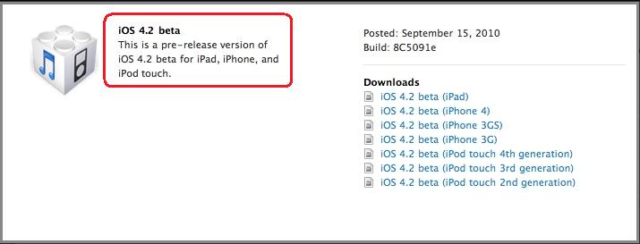 iOS 4.2 Beta disponible para desarrolladores con soporte de Multitarea. 1