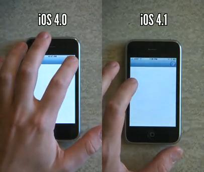 Prueban la Velocidad del iPhone 3G con iOS 4.0 vs iOS 4.1.[Vídeo] 1