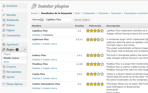 Lightbox, imágenes emergentes para WordPress 2