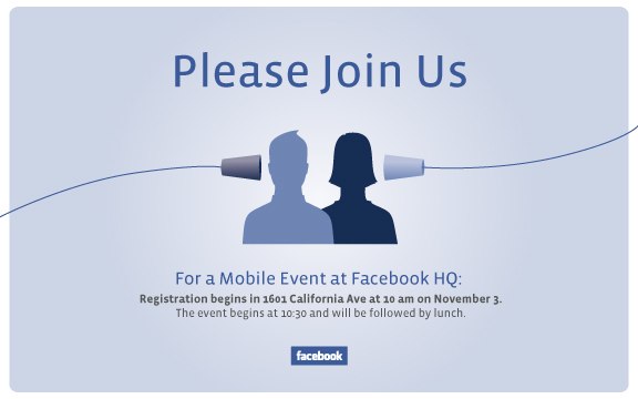 Facebook prepara un evento especial de "móviles" para el próximo Miércoles. 1