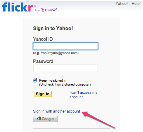 Ahora en Flickr podemos utilizar nuestras credenciales de Google! 1