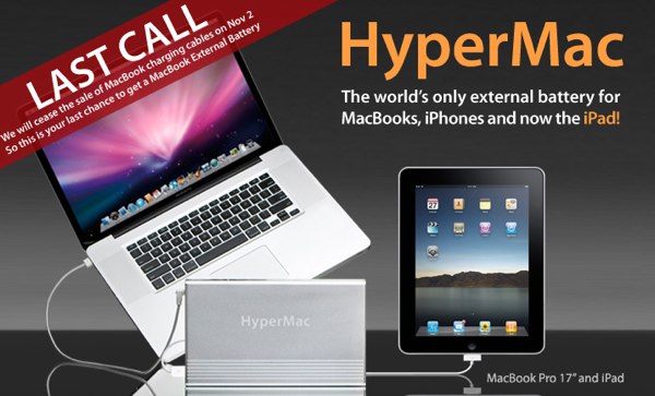 HyperMac dejará de vender cables de carga para MacBook el 2 de noviembre. 1