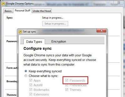 Google Chrome 8 nos dará posibilidad de sincronizar las Contraseñas. 1