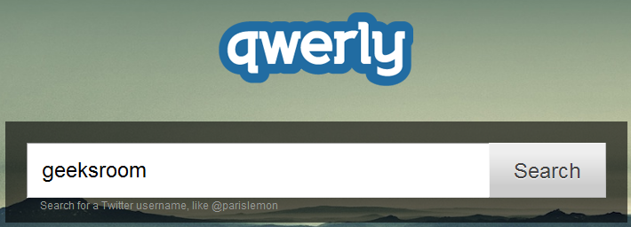 Qwerly: Buscador de perfiles sociales utilizando la cuenta de Twitter. 1