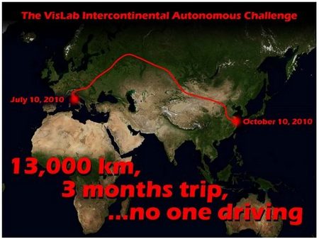 4 furgonetas sin conductor recorren 8.000 millas desde Italia hasta China 1