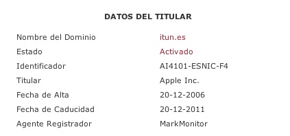 itun.es un nuevo dominio corto de Apple. 1