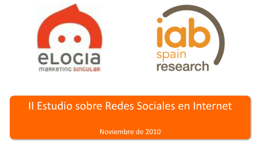 Informe sobre las redes sociales de IAB Spain 2010. 1