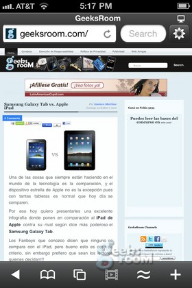 GeeksRoom Review: SkyFire 2.0 Navegador para iOS4 1