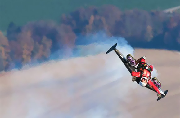 Yves Rossy y su Jetpack hace dos bucles en los cielos.[Vídeo] 1