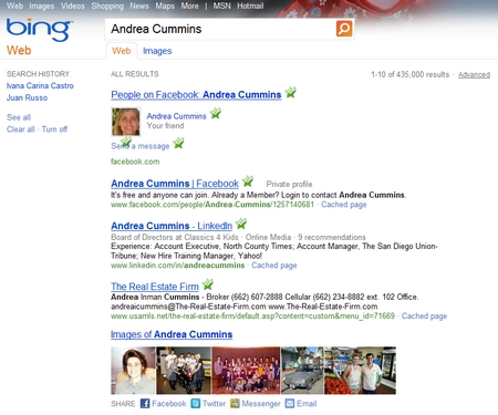 Bing se une a Facebook por una búsqueda más social 1