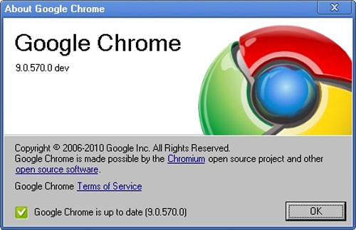 Google Chrome 9 lanzado para los desarrolladores. 1