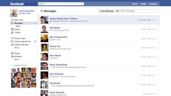 Facebook presenta finalmente su sistema de mensajería que ofrece plena integración social. 1