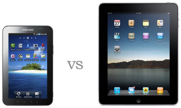 Samsung Galaxy Tab vs. Apple iPad 1